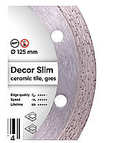 Круг алмазний відрізний Distar 1A1R 125x1,2x8x22,23 Decor Slim, фото 4