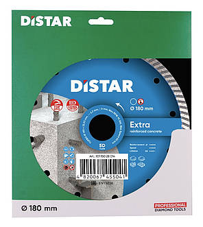 Круг алмазний відрізний Distar 1A1R Turbo 180x2,4x9x22,23 Extra, фото 4