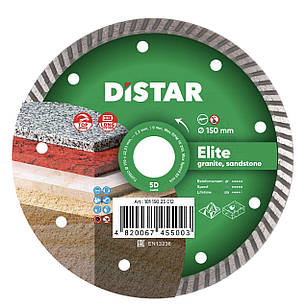 Круг алмазний відрізний Distar 1A1R Turbo 150x2,2x9x22,23 Elite, фото 1
