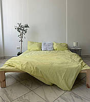 Комплект постельного белья Бязь голд люкс Лимонный Полуторный размер 150х220
