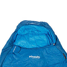 Спальний мішок-кокон Pinguin Savana PFM (5/0/-15°C), 195 см, Left Zip, Blue, фото 4