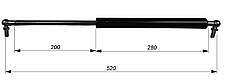 Газовий амортизатор (газовий упор)   520 мм 450N, фото 2