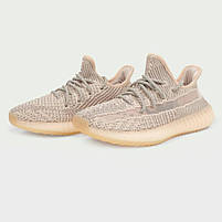 Пудрові жіночі кроссівки Adidas Yeezy 350 Synth. Світлі кросси для дівчат Адідас Ізі 350., фото 5
