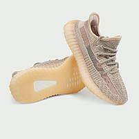 Пудрові жіночі кроссівки Adidas Yeezy 350 Synth. Світлі кросси для дівчат Адідас Ізі 350., фото 6