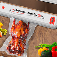 Вакууматор для продуктів 90 Вт, Vacuum Sealer + Подарунок Пакети в рулоні 5 м х 25 см, фото 2