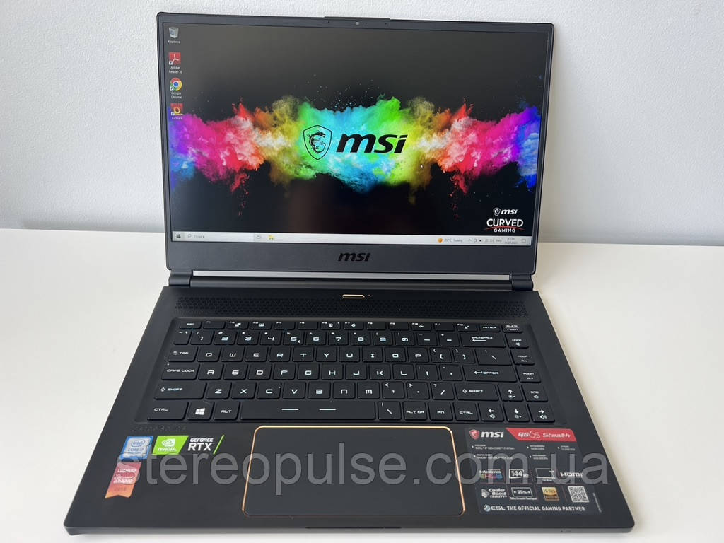 Ігровий ноутбук  MSI GS65 Stealth (MS-16Q4): i7-8750H/ RTX2060(6Gb)/ 16Gb DDR4/ 512Gb SSD M2