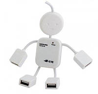 Usb hub Человечек на 4 порта с 1 hi-speed usb 2.0 белый