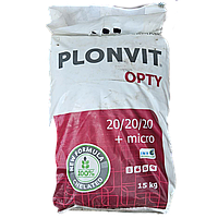 Внекорневое удобрение Plonvit Opty 20/20/20, 15 кг