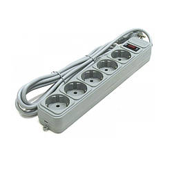 Мережевий фільтр живлення GEMBIRD 5 розеток 4.5m (black,gray)