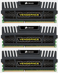 Пам'ять Corsair PC3-1600Mhz 12Gb Kit 3x4Gb, DDR3 Memory (CMZ12GX3M3A1600C9)