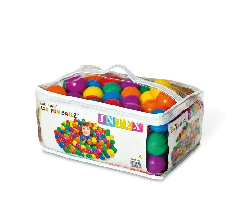 М'ячики 100 шт Intex 49600 для наметів та сухого басейну 8 см, фото 1
