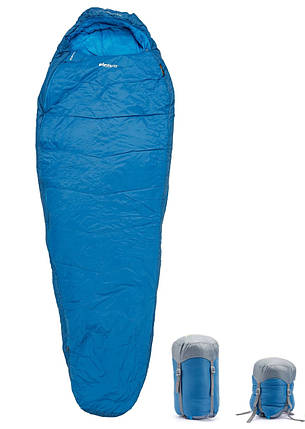 Спальний мішок-кокон Pinguin Savana PFM (5/0/-15°C), 195 см, Left Zip, Blue, фото 1