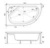 Душовий бокс KO&PO 218 222 (L) 120х80х215 см з глибоким піддоном лівий асиметричний скло матове з малюнком, фото 7