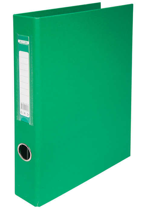 Папка карт."BuroMax" 3,5см  4кільця зелена BM.3106-04