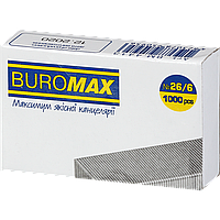 Скоба "BuroMAX" №26/6, 1000шт BM.4413