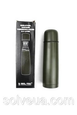 Термос Mil-Tec нержавіюча сталь 0,5L Olive 14531900.solve, фото 1