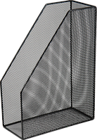 Лоток "Buromax" 300х260х100мм метал. верт.чорний BM.6260-01