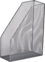 Лоток "Buromax" 300х260х100мм метал. верт.срібло BM.6260-24