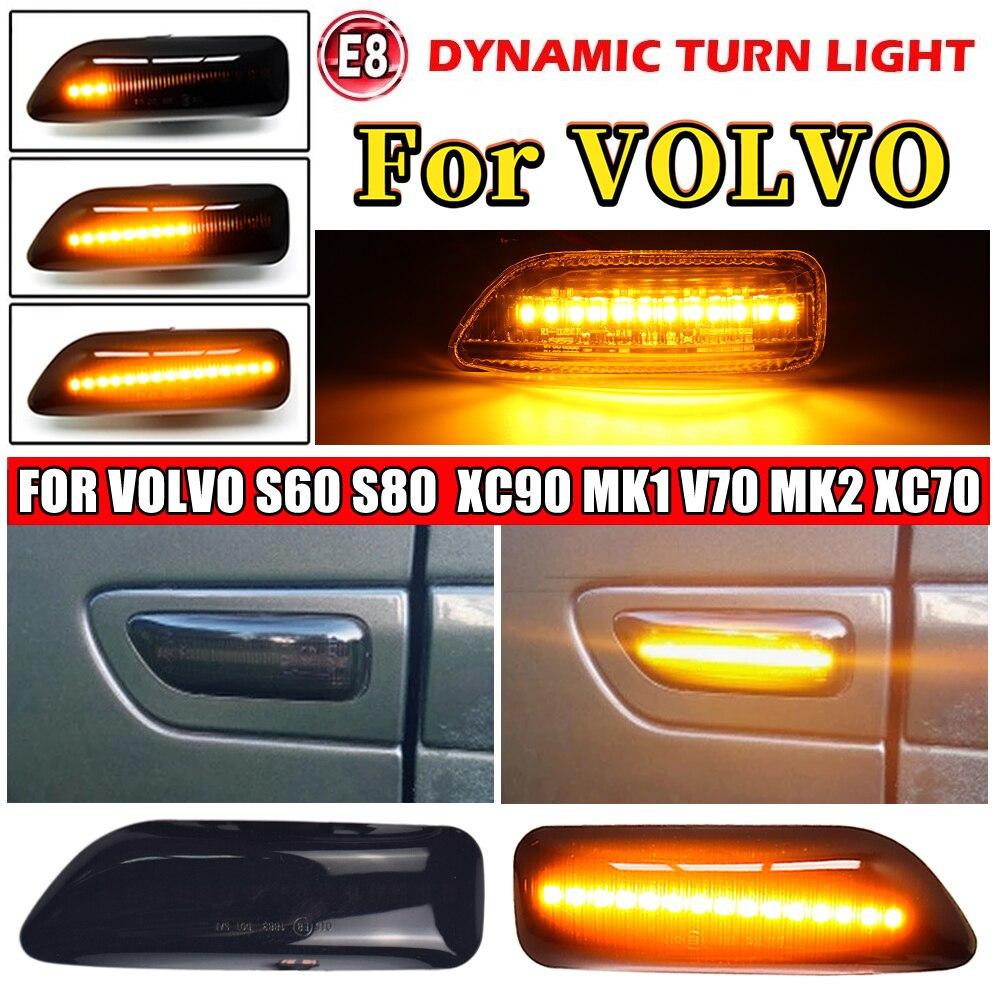 Динамічний LED-повторювач повороту у крила Volvo S60 V70 S80 XC70 XC90