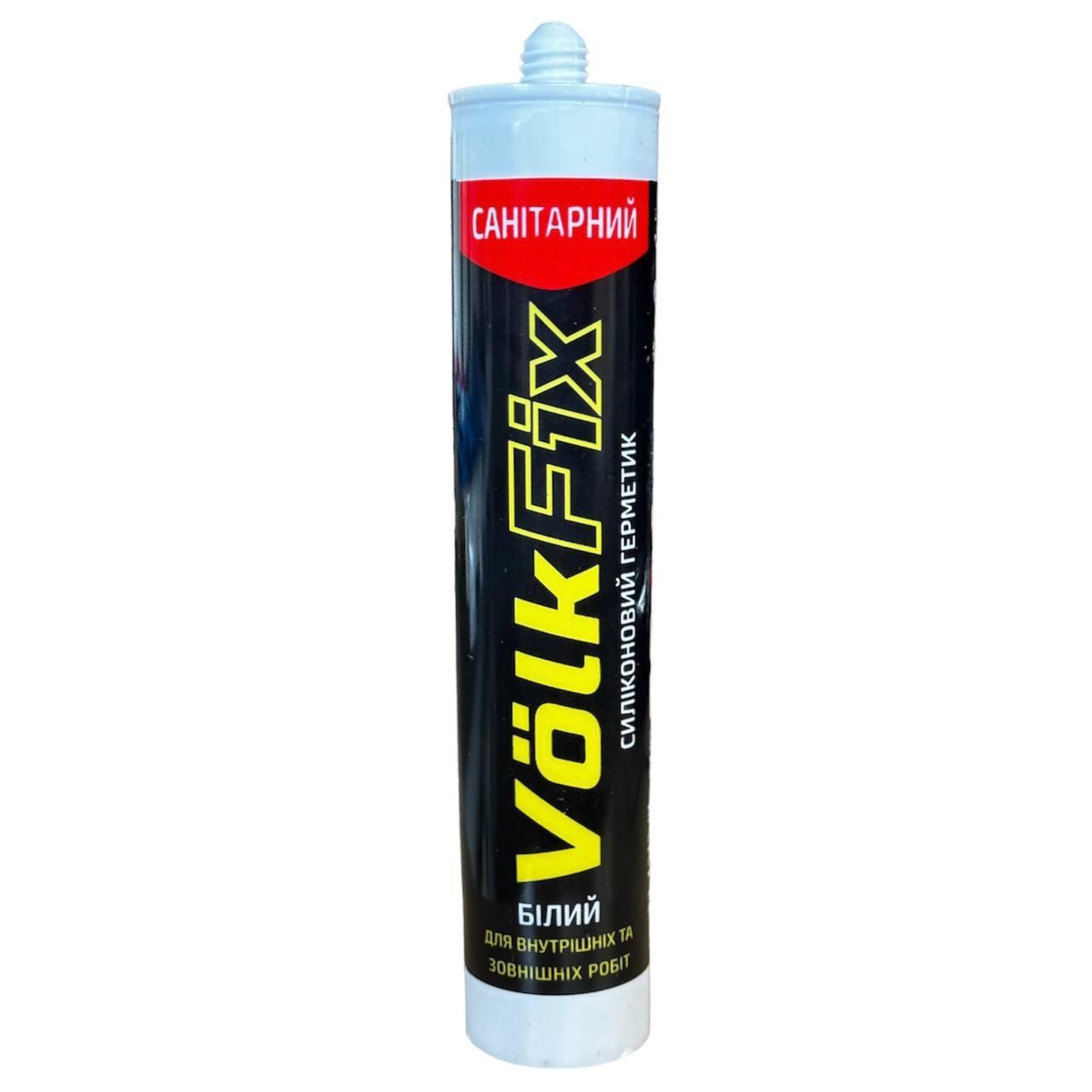 Санітарний,силіконовий герметик VolkFix, білий 290мл