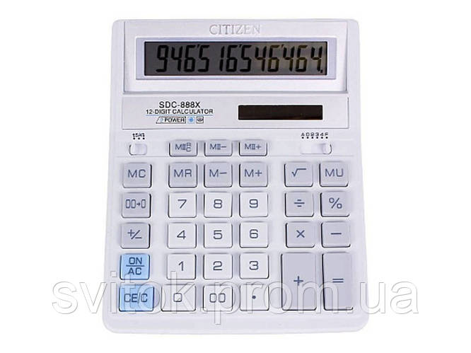 Купити Калькулятор Citizen SDC-888XWH кольор., ціна 813.52 ₴ - Prom.ua ...