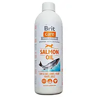 Масло лосося Salmon Oil Омега 3 Brit Care для шерсти и кожи собак 500 мл