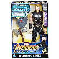 Іграшка Hasbro Тор з молотом 30см Месники - Thor, Titan Hero Power FX, Avengers