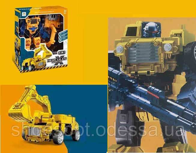 Трансформер робот машина з ковшом, фото 1