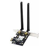 Бездротовий Wi-Fi адаптер Asus PCE-AX1800 (Wi-Fi 6, Bluetooth 5.2, AX1800, WPA3, MU-MIMO) 2 ант #, фото 5