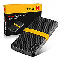 Зовнішній Жорсткий SSD-диск Kodak X200 256 Gb USB 3.1 Black