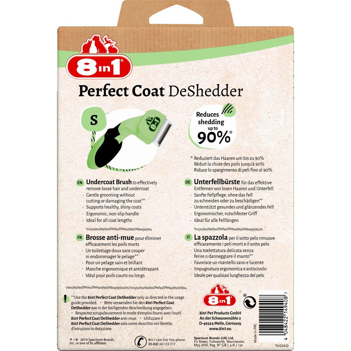 Дешеддер 8in1 Perfect Coat для вычесывания собак размер S 4.5 см - фото 5 - id-p1892953562