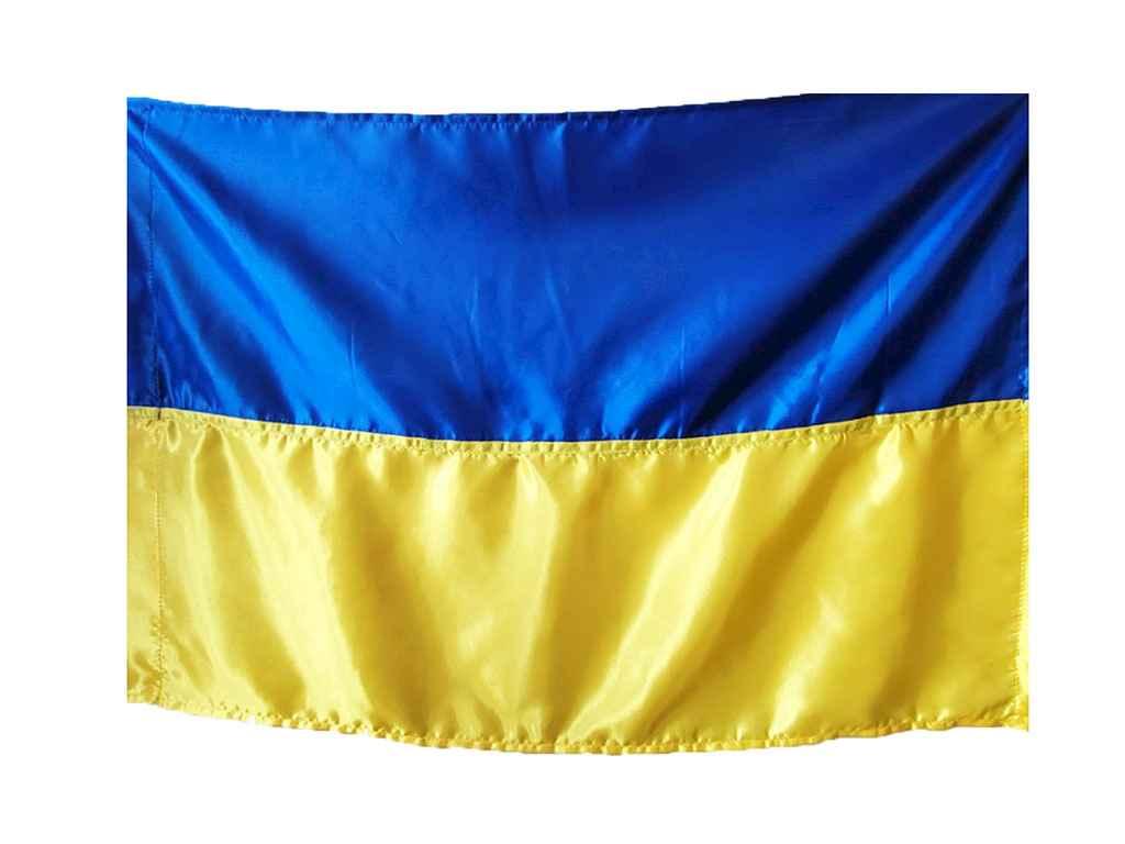 Прапор України (без штока) 90см*60см атласний ТМ TARASOV, фото 1
