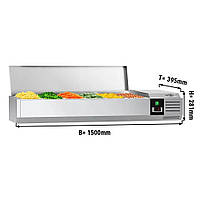 Настольная холодильная витрина PREMIUM 1,5 m x 0,4 m - для 6x 1/3 GN GGM Gastro