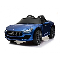 Электромобиль детский легковой одноместный Maserati с Д/У колеса EVA Blue