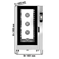 Духовой шкаф +пароконвектомат с сенсорным экраном - 16x EN 60 x 40 см / мощность: 28,5кВт GGM Gastro