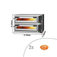 Печь для пиццы, 1+1 х 35 см, 2 камеры