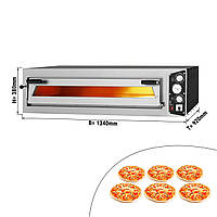 Печь для пиццы, 6 х 35 см, 1 камера