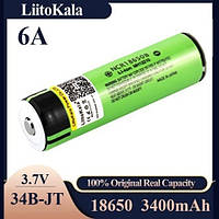 Аккумулятор 18650, LiitoKala NCR 34B-JT, 3400mAh, ОРІГІНАЛ