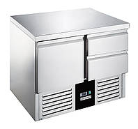 Холодильный стол PREMIUM - 0,9 x 0,7 м / 1 дверь, 2 выдвижн секции / объем: 240 л GGM Gastro
