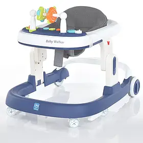 Дитячі ходунки Baby Walker Bambi 5032, Біло-синій
