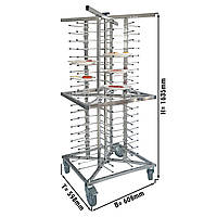 Тележка-шпилька для тарелок двойная - 0,60 x 0,59 m GGM Gastro