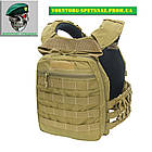 БРОНЕЖИЛЕТ (ЧОХОЛ) PLATE CARRIER PERUN 4-20 RB COYOTE, фото 2