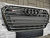 Решетка радиатора Audi A4 B9 (15-19) стиль S4 (серебро), фото 7