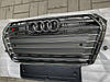 Решетка радиатора Audi A4 B9 (15-19) стиль S4 (серебро), фото 8