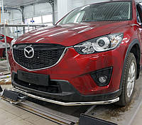 Кенгурятник одинарный ус на Mazda CX-5 d60( 2012--)передняя защита на Мазда СХ 5