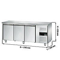 Холодильный стол ЕСО - 1,8 x 0,7 m / 3 двери  GGM Gastro