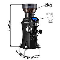 Кофемолка - объем воронки: 2 кг / громкость звука: 45 дБ / цвет: черный GGM Gastro