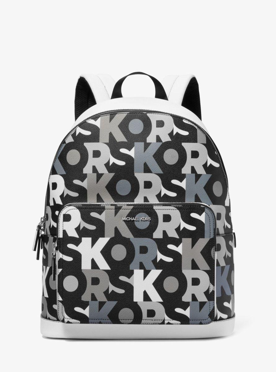 Великий рюкзак Michael Kors з логотипом 1159785053 (Білий/Чорний, One size)