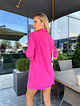 Літній жіночий костюм трійка сорочка, топ і шорти американський креп Dv5524, фото 2