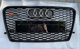 Решітка радіатора Audi A7 (10-15) тюнінг стиль RS7 (чорний глянц)